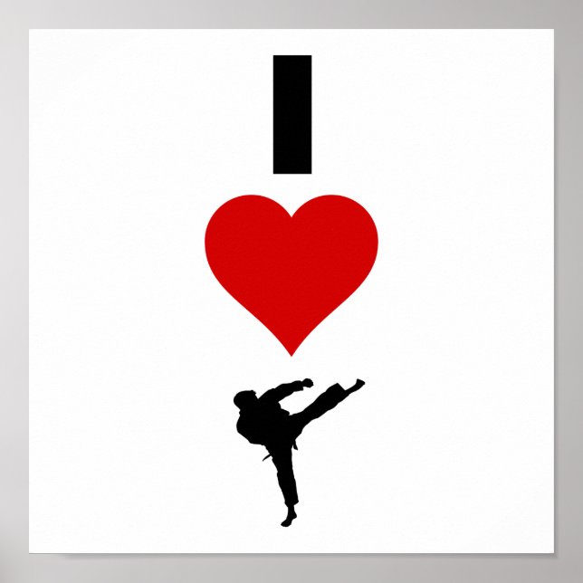 Póster I Love Karate (Vertical) (Frente)