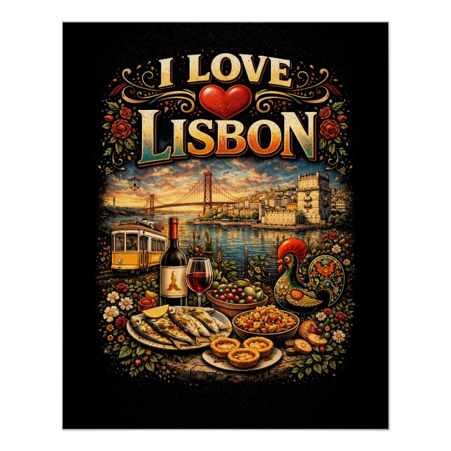 Póster I Love Lisbon (Frente)