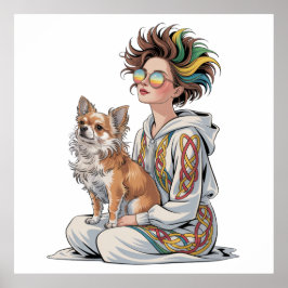 Poster  i love my chihuahua 