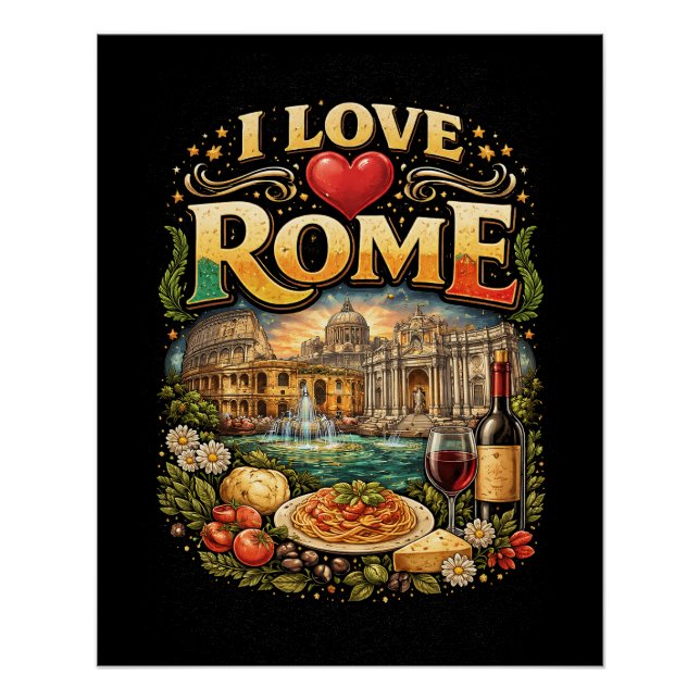 Póster I Love Rome (Frente)
