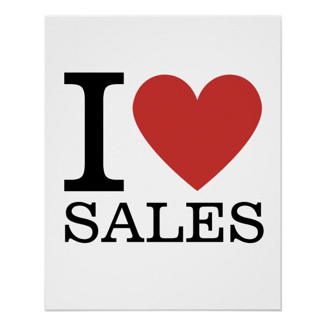 Póster I ❤️ Love Sales - Sales Department - Poster (Frente)
