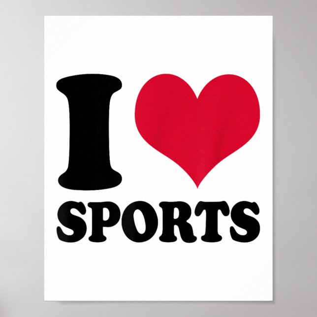 Poster I Love Srts Fitness Motivation  (Frente)