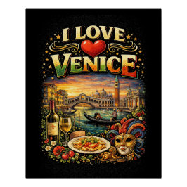 Póster I Love Venice