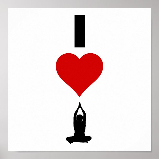 Póster I Love Yoga (Vertical) (Frente)