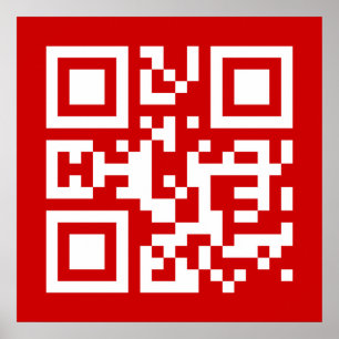 Poster I ❤ NY — Código QR Branco