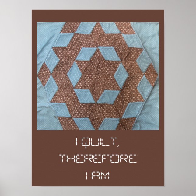 Poster - I Quilt ... Castle Pattern (Frente)