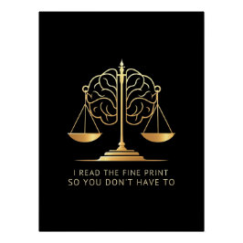 Póster I Read the Fine Print So You Don't Have To