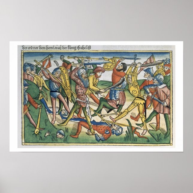 Póster I Samuel 28 1-2 A guerra filisteus contra Israel (Frente)