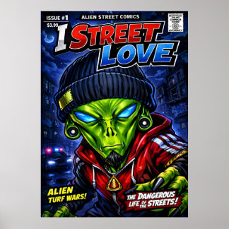 Poster I Street Love – Arte de Capa de Quadrinhos de Alie
