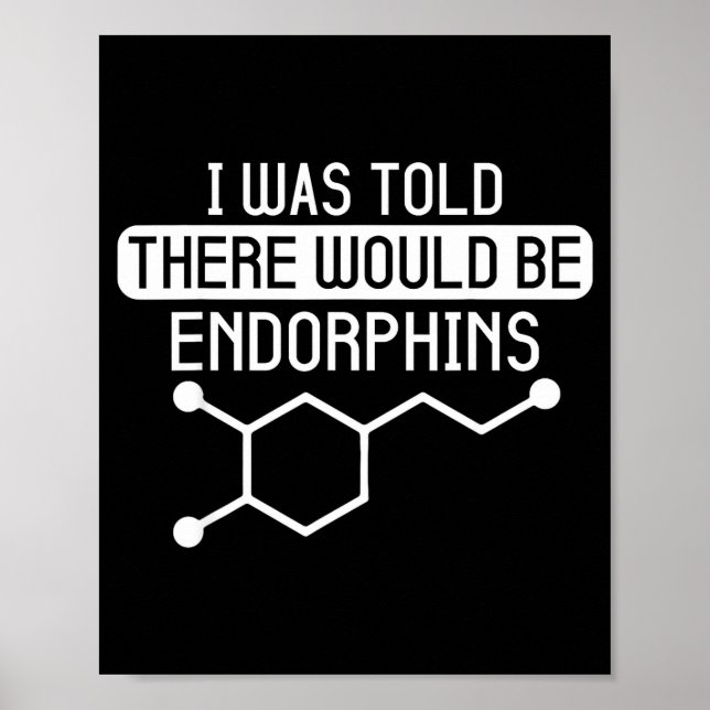 Poster I Told There Would Endorphins Workout (Frente)