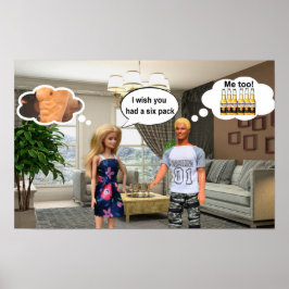 Poster I wish you had a six pack.