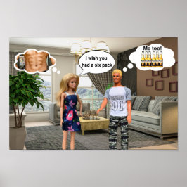 Poster I wish you had a six pack.