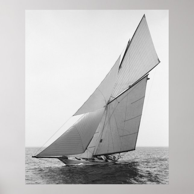 Poster Iate à vela Gloriana, 1891 (Frente)