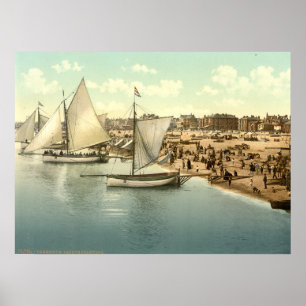 Póster Iate que começam em Yarmouth, Norfolk, Inglaterra