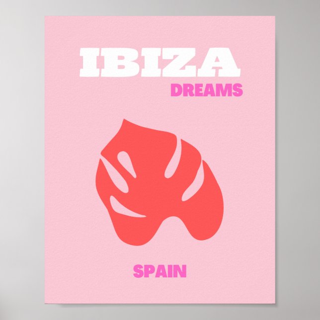 Poster Ibiza, Espanha, pré-disquete, Sala de pré-disquete (Frente)