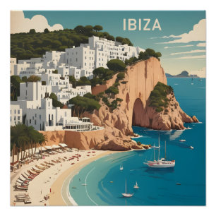 Póster Ibiza, Poster de viagens Espanha