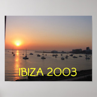 Poster Ibiza Sunset