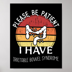 Poster Ibs Divertidos de Sensibilização para a Síndrome d