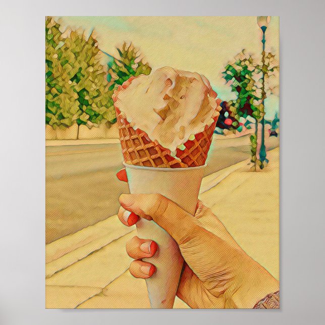 Poster Ice cream lover gift (Frente)