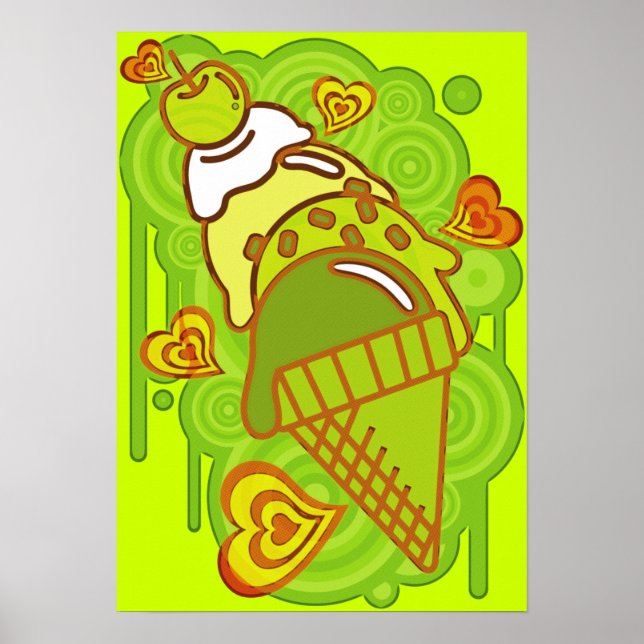 Póster Ice_Cream_Paint (Frente)