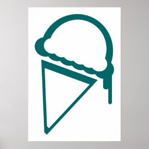 Poster ice cream retro dripz