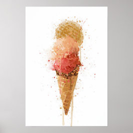 Poster Ice Cream Wall Art print Gelato