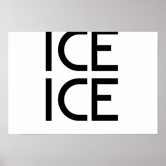 Poster Ice Ice Baby (Frente)
