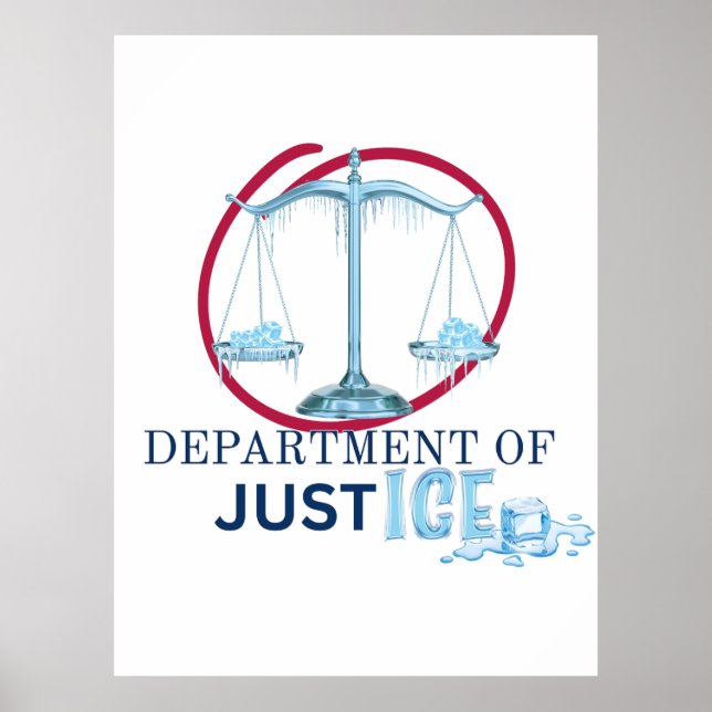 Poster ICE ou Departamento de Justiça? (Frente)
