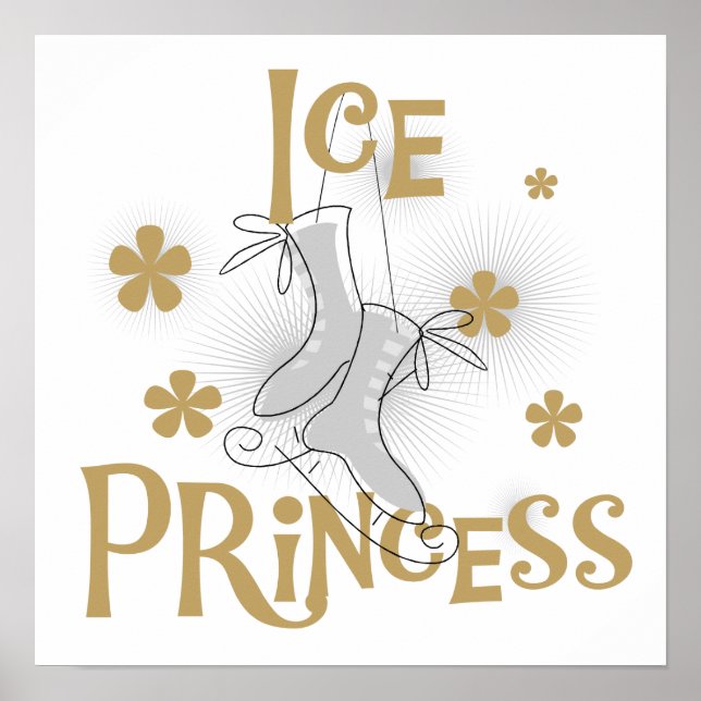 Póster Ice Princess T-shirts e presentes (Frente)