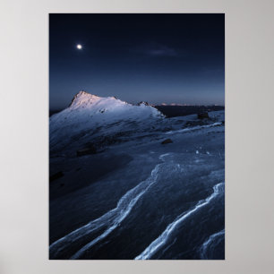 Poster Ice & Snow Kiso-Komagatake Plateau, Japan Alps