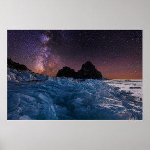 Poster Ice & Snow Lake Baikal, Siberia, Russia