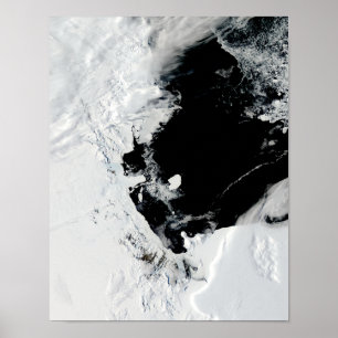 Poster Iceberg de B-15J no mar de Ross, a Antártica