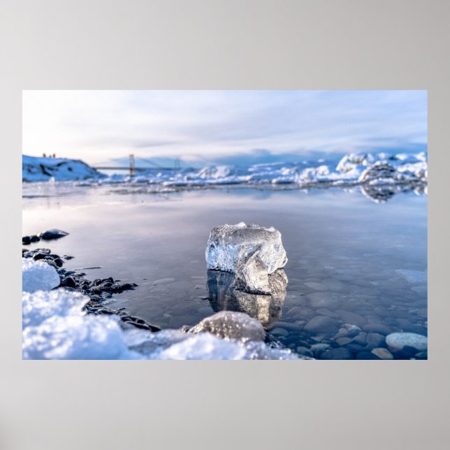 Poster Iceberg dirige-se para o mar (Frente)