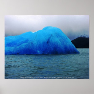 Póster Iceberg, geleira de Upsala, Lago Argentina