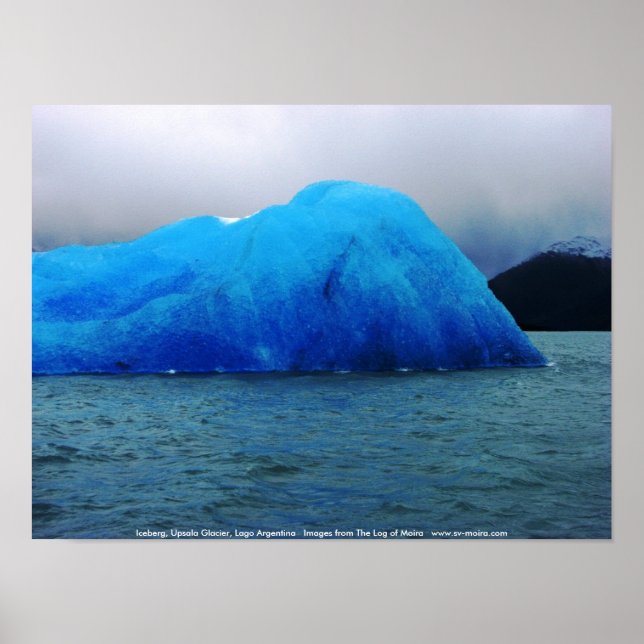 Póster Iceberg, Glacier de Upsala, Lago Argentina (Frente)