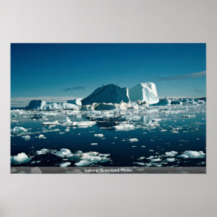 Póster Iceberg, inverno de Greenland