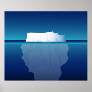 PÓSTER ICEBERG NA NOITE