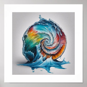 Poster Iceberg Nautilus Shell