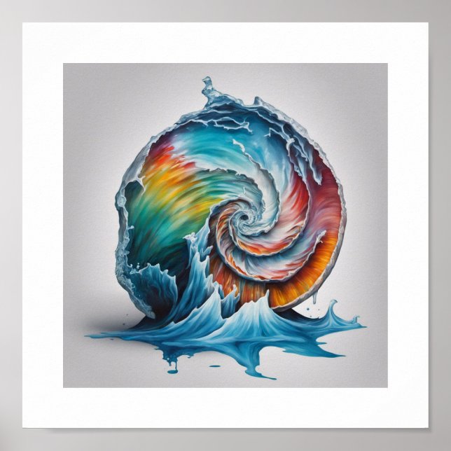 Poster Iceberg Nautilus Shell (Frente)