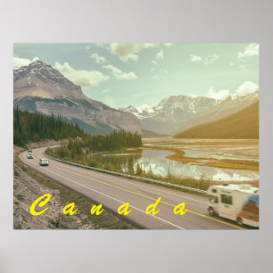 Poster Icefield Parkway, Canadá