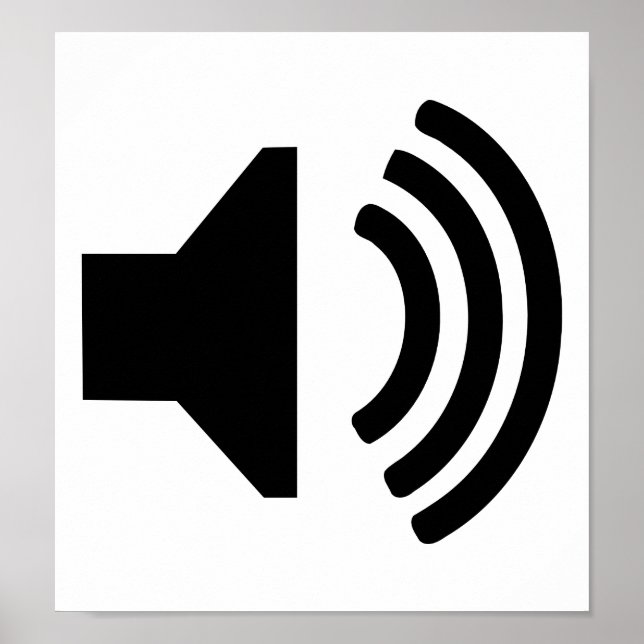 Póster ícone auto-falante (Frente)