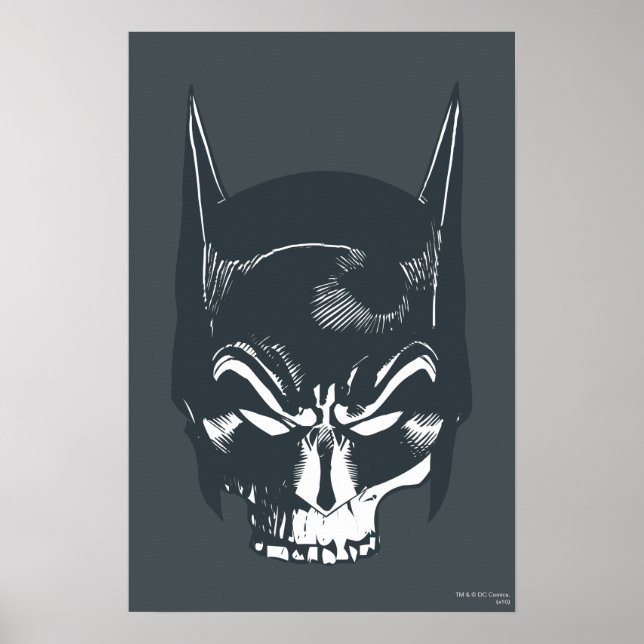 Poster Ícone Batman Cowl/Skull (Frente)