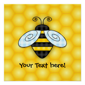 Póster Ícone Buzzing Bumblebee e Honeycomb
