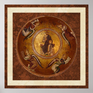 Poster Ícone cristão de Pantakrator do Jesus Cristo