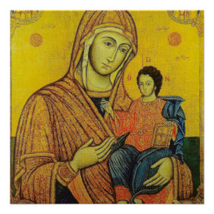 Póster Ícone da Virgem Maria Poster