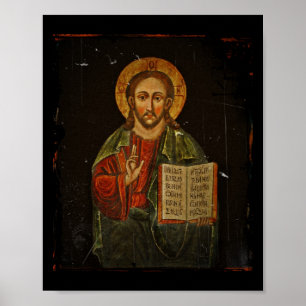 Póster Ícone de Chrystus Pantokrator (Jesus)