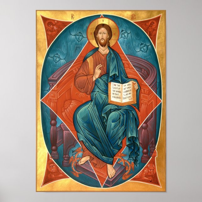 Poster Ícone de cristo na Glória (Frente)