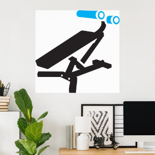 Poster Ícone de Equipamento de Exercício Gym