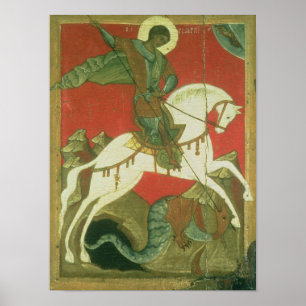 Poster Ícone de St George e do dragão