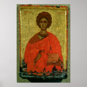 Póster Ícone de St. Pantaleon de Nicomedia